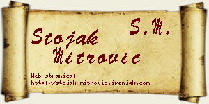 Stojak Mitrović vizit kartica